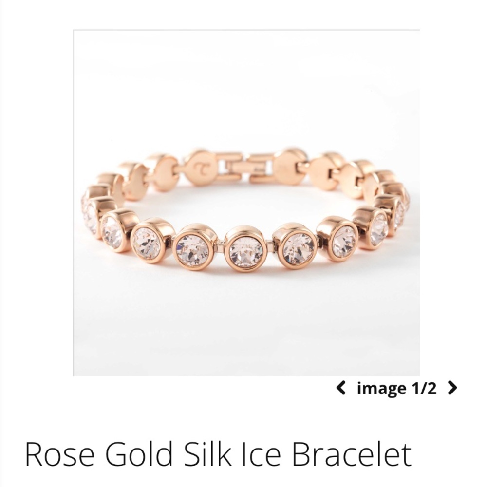 Touchstone Crystal Rose Gold Ice Bracelet